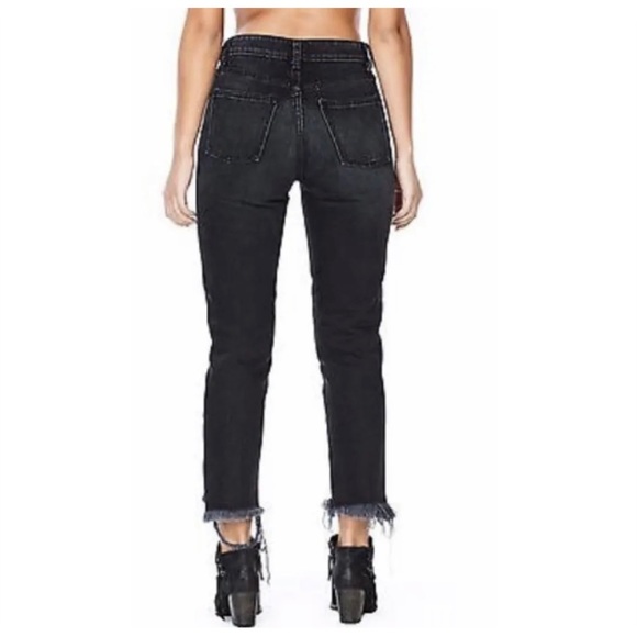 LF CARMAR Black Distressed Studded Ankle Jeans - Picture 4 of 11